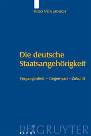 Cover von Die deutsche Staatsangehörigkeit