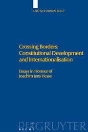 Cover von Crossing Borders: Constitutional Development and Internationalisation