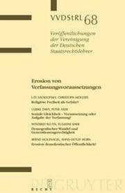 Cover von Erosion von Verfassungsvoraussetzungen