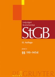 Cover von §§ 110-145d