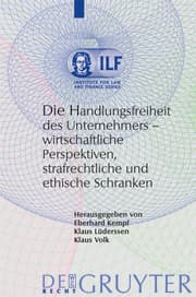 Cover von Die Handlungsfreiheit des Unternehmers
