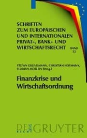 Cover von Finanzkrise und Wirtschaftsordnung