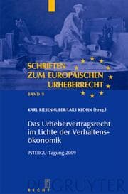 Cover von Das Urhebervertragsrecht im Lichte der Verhaltensökonomik