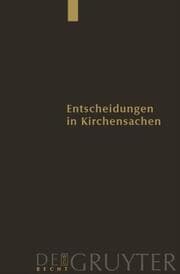 Cover von Entscheidungen in Kirchensachen