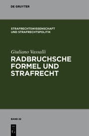 Cover von Radbruchsche Formel und Strafrecht