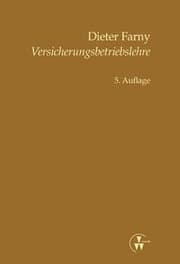 Cover von Versicherungsbetriebslehre