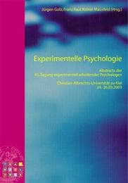 Cover von Experimentelle Psychologie