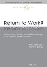 Cover von Return to Work?