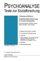 Cover von Außerfamiliäre Betreuung im frühen Kindesalter