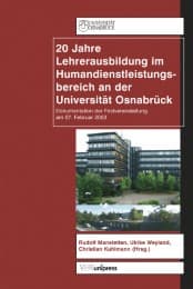 Cover von 20 Jahre Lehrerausbildung im Humandienstleistungsbereich an der Universität Osnabrück
