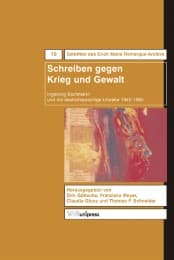 Cover von Schreiben gegen Krieg und Gewalt/Writing against War and Violence