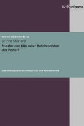 Cover von Priester der Klio oder Hofchronisten der Partei?
