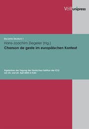 Cover von Chanson de geste im europäischen Kontext