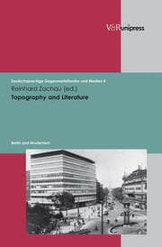 Cover von Topography and Literature