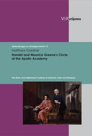 Cover von Handel and Maurice Greenes Circle at the Apollo Academy