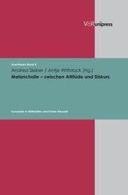Cover von Melancholie - zwischen Attitüde und Diskurs
