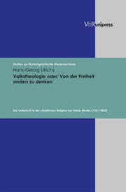 Cover von Volkstheologie oder: Von der Freiheit anders zu denken