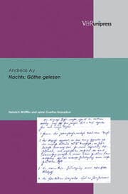 Cover von Nachts: Göthe lesen