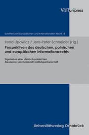 Cover von Perspektiven des deutschen, polnischen und europäischen Informationsrechts