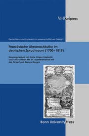 Cover von Französische Almanachkultur im deutschen Sprachraum (1700-1815)