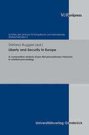 Cover von Liberty and Security in Europe