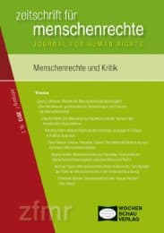 Cover von Menschenrechte und Kritik