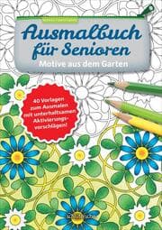 Cover von Ausmalbuch für Senioren - Motive aus dem Garten