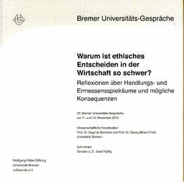 Cover von Warum ist ethisches Entscheiden in der Wirtschaft so schwer?