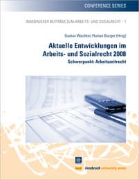 Cover von Aktuelle Entwicklungen im Arbeits- und Sozialrecht 2008