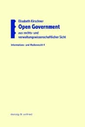 Cover von Open Government aus rechts- und verwaltungswissenschaftlicher Sicht