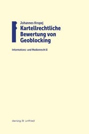 Cover von Kartellrechtliche Bewertung von Geoblocking