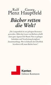 Cover von Bücher retten die Welt!