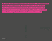 Cover von Gesammeltes Deutsch