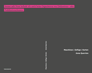 Cover von Maschinen - Gefüge - Karten