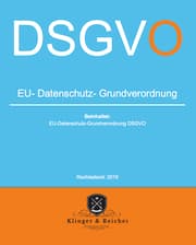 Cover von EU-Datenschutz-Grundverordnung DSGVO