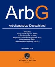 Cover von Arbeitsgesetze ArbG Deutschland