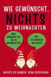 Cover von Wie gewünscht, NICHTS zu Weihnachten!