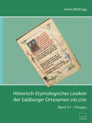 Cover von Historisch-Etymologisches Lexikon der Salzburger Ortsnamen (HELSON)