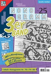 Cover von Nonogramm 3er-Band Nr. 25
