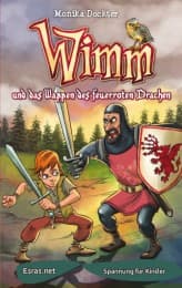 Cover von Wimm und das Wappen des feuerroten Drachen