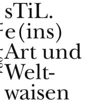 Cover von sTiL.e(ins) Art und Weltwaisen