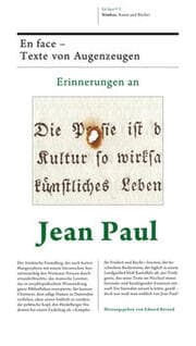 Cover von Erinnerungen an Jean Paul