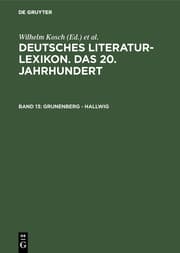 Cover von Grunenberg - Hallwig