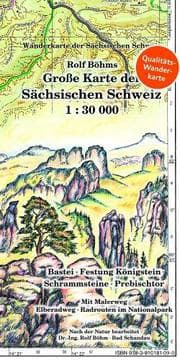 Cover von Große Karte der Sächsischen Schweiz 1:30000