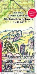 Cover von Große Karte der Sächsischen Schweiz 1:30000