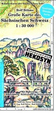 Cover von Große Karte der Sächsischen Schweiz 1:30000