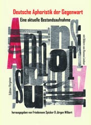 Cover von Deutsche Aphoristik der Gegenwart