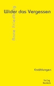 Cover von Wider das Vergessen