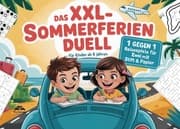 Cover von Reisespiele für Zwei: Das XXL Sommerferien-Duell zum Ausfüllen mit Stift und Papier.