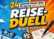 Cover von Reise-Duell: 24 spannende Urlaubs-Spiele für Zwei mit Stift & Papier - Spaß statt Bildschirmzeit